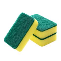 Kitchen dishwashed sponge Wipe the artifact magic nano -clean wipe the dishes Baidian cloth double -sided clean sponge brush