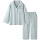 Couple pajamas spring and autumn pure cotton high-end long-sleeved suit