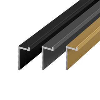 Aluminum alloy embedded skirting invisible corner