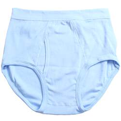 3 Pairs of Ab Men's Underwear, Pure Cotton, Comfortable Ribbed High-Waisted All-Cotton Men's Briefs, Loose Fit, Large Size, Dad Shorts