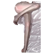 Sexy stockings oily steel stockings reflective ultra-thin anti-snatch open crotch stockings womens black and white flesh-colored horse oil stockings