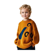 Boys Sweaters Childrens Autumn and Winter Clothing 2024 New Boys Pullover Sweaters Winter Thickened Warm Style Tops