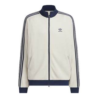 adidas阿迪达斯秋三叶草男针织华夫格立领运动宽松夹克外套KC2618