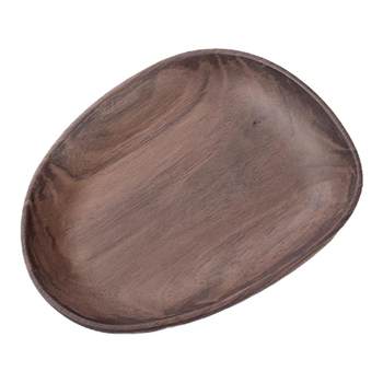 Creative irregular solid wood heart shaped tray