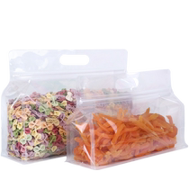 Thickened eight-sided food sealing bag transparent portable large ziplock bag red dates specialty snacks and grains packaging bag