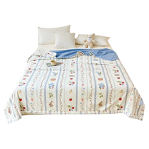 Cotton towel quilt thin office nap blanket summer pure cotton gauze blanket summer cool quilt sofa small blanket