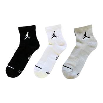 Nike Nike ຜູ້ຊາຍແລະແມ່ຍິງ Air AJLOGO ຖົງຕີນບ້ວງສາມຄູ່ຂອງ sweat-absorbent ແລ່ນກາງcalf socks SX5544