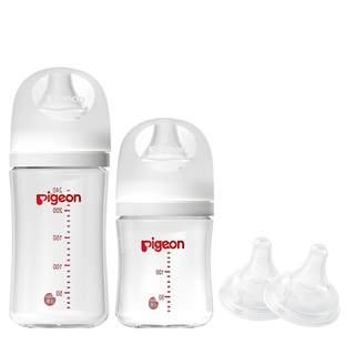 Natural and realistic baby bottle pigeon glass