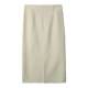 Simple 100% wool double-sided woolen straight skirt