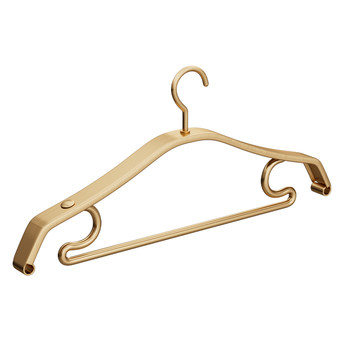 Aluminum alloy clothes hanger household clothes thickened