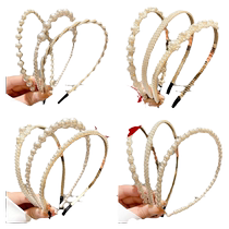 Pearl Hair Stirrup Female Temperament Head Stirrup Hairpin Net Red 2023 New Advanced Sensational 100 Hitch-Out-Style Retro Hair Bale