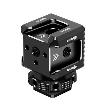 Three-head hot shoe extension bracket camera rabbit cage accessories