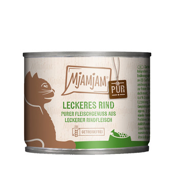 German Mjamjam staple cat canned food 200g full-term cats cats fresh meat fresh-free grain-free food pack 400g