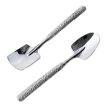 Stainless steel spoon high-value internet celebrity household spoon small shovel shovel spoon watermelon artifact household tableware