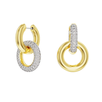 (Chinese Valentines Day gift) Swarovski Dextera large hoop earrings earrings gift for women light luxury and high-end