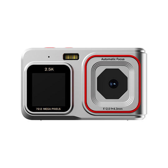 Cámara digital de pantalla dual delantera y trasera de alta definición, 72 millones de píxeles, selfie para estudiantes, ccd, máquina de tarjetas de viaje para campus