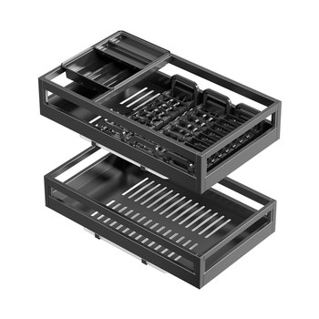 Tower inner house cabinet 304 stainless steel drawer basket