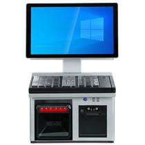 Core i7 cash register channel cash register all-in-one dual screen 15 6 large screen commercial programmable keyboard cash register large chain shopping mall convenience store cashier system dedicated
