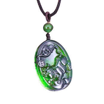 Twelve zodiac pendant taishan jade natural jasper