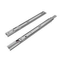 DTC Dongtai drawer guide track damping and rebound arc full pull-out three-section ball slide 45mm