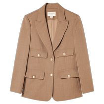 Goodland 2024 autumn new khaki casual simple silhouette suit jacket