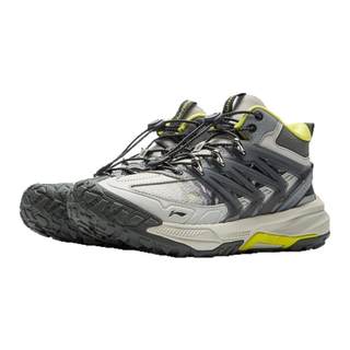 李宁儿童户外鞋男女大童2025正品新款秋冬高帮革面加绒休闲运动鞋