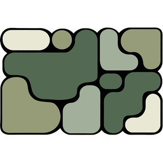 Yuete diatom mud rubber simple bathroom absorbent floor mat