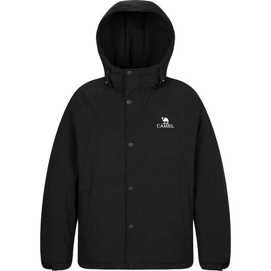 骆驼男装棉衣男冬季2025摇粒绒加厚防水工装夹克棉服情侣外套