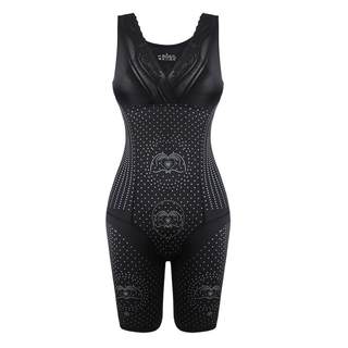 意大利咖啡因塑身衣女收腹束腰塑形美体无痕连体束身塑腿内衣薄款