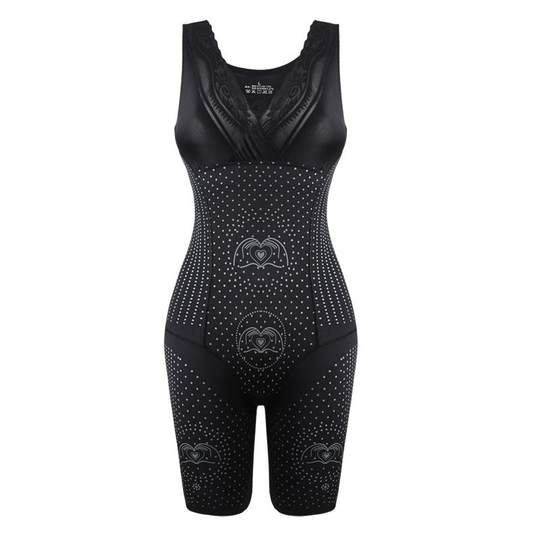 意大利咖啡因塑身衣女收腹束腰塑形美体无痕连体束身塑腿内衣薄款