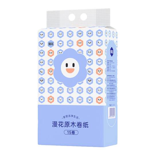 Manhua 400 sheets of tissue paper, 30 packs, a total of 12,000 sheets of household toilet paper, a whole box of affordable thickened napkins