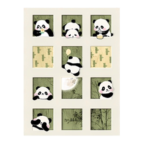Cute pet panda cross stitch 2024 new embroidery small pieces thread embroidery living room bedroom restaurant cartoon animal self-embroidery