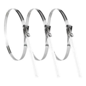 Jinchao 304 stainless steel tie clamp throat hoop pipe hoop clamp water range hood gas pipe water pipe buckle