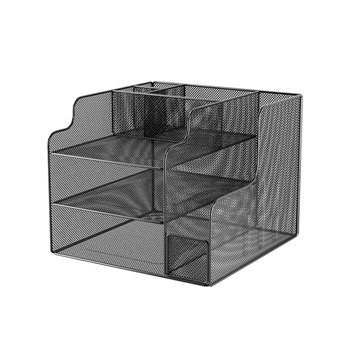 European office metal multi-layer storage file rack