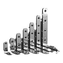 Stainless steel corner code T-shaped L-shaped one-word square code furniture connector wooden chair shelf drag support frame iron sheet