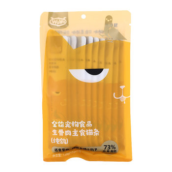 Wowo full price pet food raw bone meat staple cat snacks cat strips 12gx10 strips liquid hydration nutrition and health