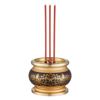 充电插电两用仿真电子香炉蜡烛台供佛家用佛前招财观音心经莲花香