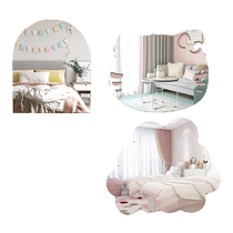 Soft mirror wall self-adhesive wall high-definition acrylic childrens cartoon custom bathroom mirror patch paste without punching
