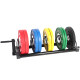 Strength area removable rack trolley barbell plate rack