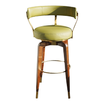 Nordic light luxury minimalist home bar chair bar chair water bar high stool solid wood backrest rotating bar chair