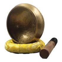 Singing bowl Meng Nepalese handmade brass Tibetan Buddhist sound bowl copper chime yoga supplies sound therapy bowl 17cm