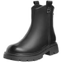 Zhuoshini thick-soled short boots for women 2024 autumn and winter new versatile British style Chelsea boots chimney boots slim boots