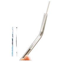 MAMEITA Japan-made long-handled straw brush baby bottle nipple cleaning brush thermos cup gap hose brush