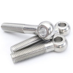 304 stainless steel live joint screw lifting ring live fish eye hole bolt slip knot screw M5-M12M16M18M20