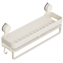 Suction Cup Bathroom Shelf, Special for Bathroom, No-Drill Wall Storage, Wall-Mounted Shelf Above the Toilet Washbasin
