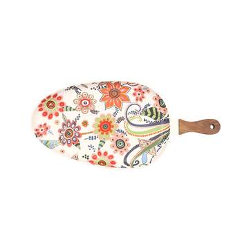Western dish nordic steak tray with handle