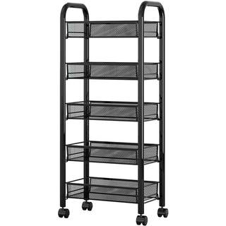 Kitchen rack household storage storage shelf floor multi-layer supplies Daquan trolley multi-functional vegetable basket