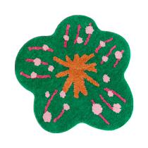 (Self-operated) KENZAKI original machine washable dopamine color matching childrens bedroom bedside girls living room carpet