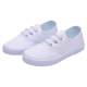 Elastic children's white shoes without lace-up sizes