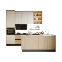 Oppein kitchen cabinets custom quartz stone countertops integrated kitchen cabinets open kitchen decoration integrated stove cabinets